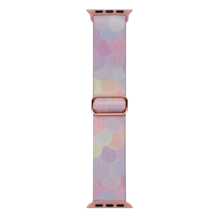 For Apple Watch SE 2022 40mm Painted Pattern Nylon Replacement Watch Band(Symphony Bubbles) - Watch Bands by PMC Jewellery | Online Shopping South Africa | PMC Jewellery