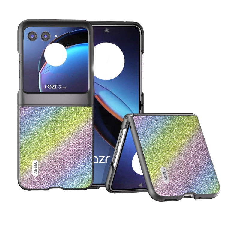 For Motorola Razr 40 Ultra ABEEL Diamond Series Black Edge Phone Case(Rainbow) - free shipping - PMC TechLife - Order now!