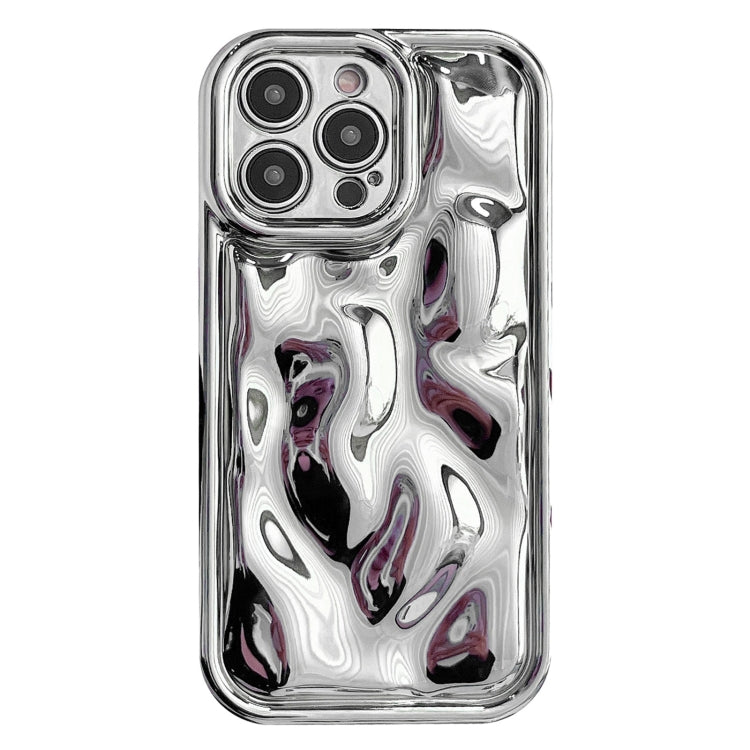For iPhone 14 Pro Electroplating Meteorite Texture TPU Phone Case(Silver) - free shipping - PMC TechLife - Order now!