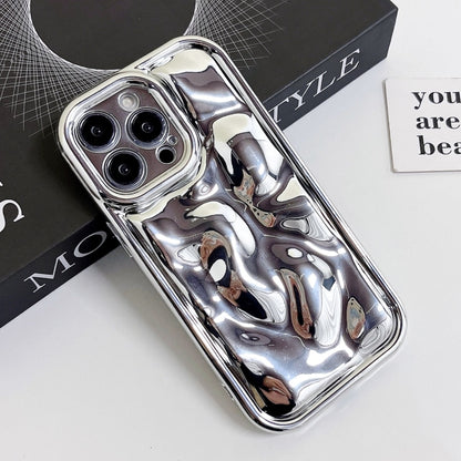 For iPhone 14 Pro Electroplating Meteorite Texture TPU Phone Case(Silver) - iPhone 14 Pro Cases by PMC Jewellery | Online Shopping South Africa | PMC Jewellery