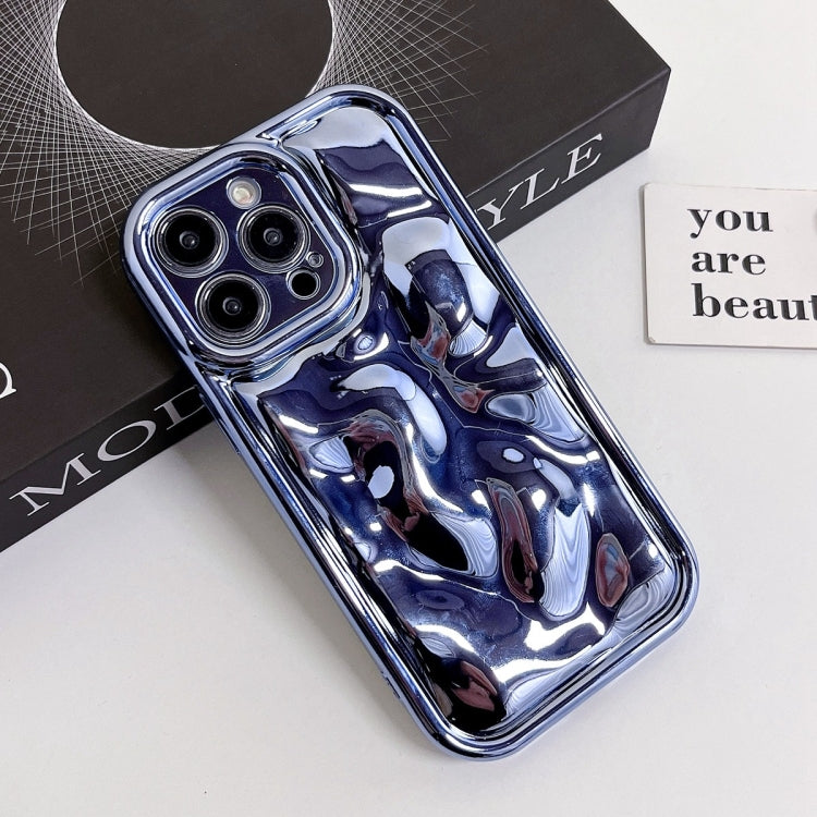 For iPhone 11 Pro Electroplating Meteorite Texture TPU Phone Case(Blue) - free shipping - PMC TechLife - Order now!