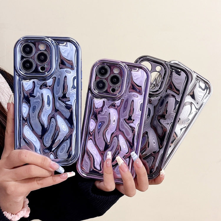 For iPhone 11 Pro Max Electroplating Meteorite Texture TPU Phone Case(Purple) - iPhone 11 Pro Max Cases by PMC Jewellery | Online Shopping South Africa | PMC Jewellery