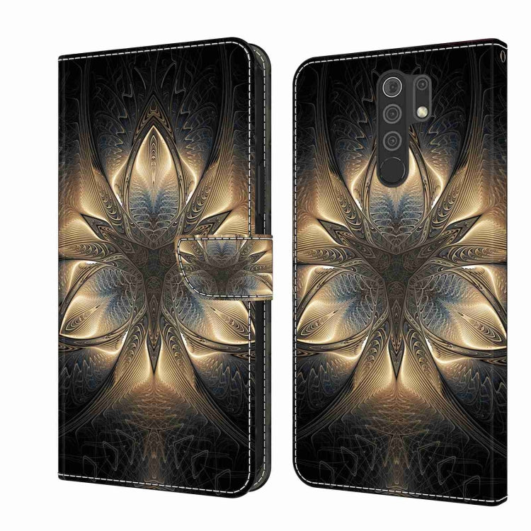For Xiaomi Redmi 9 Crystal 3D Shockproof Protective Leather Phone Case(Luminous Building) - free shipping - PMC TechLife - Order now!