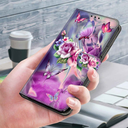 For Xiaomi Redmi 9C Crystal 3D Shockproof Protective Leather Phone Case(Butterfly) - Xiaomi Cases by PMC Jewellery | Online Shopping South Africa | PMC Jewellery