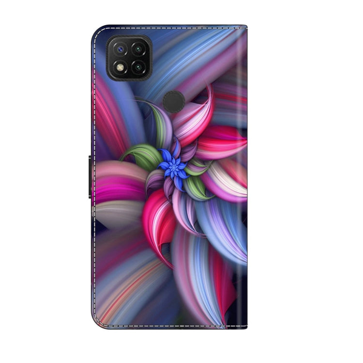 For Xiaomi Redmi 9C Crystal 3D Shockproof Protective Leather Phone Case(Colorful Flower) - free shipping - PMC TechLife - Order now!