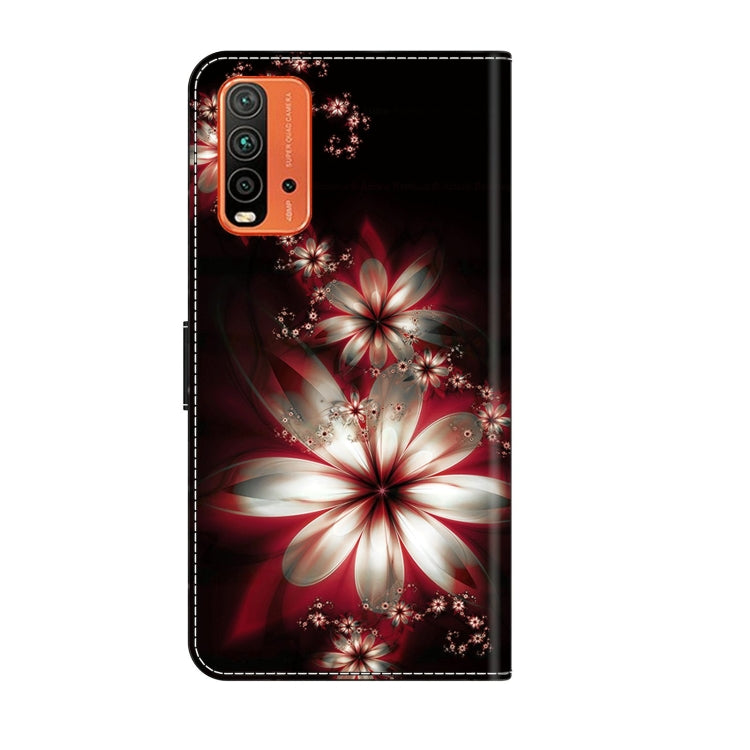 For Xiaomi Redmi 9T Crystal 3D Shockproof Protective Leather Phone Case(Fantastic Flower) - free shipping - PMC TechLife - Order now!