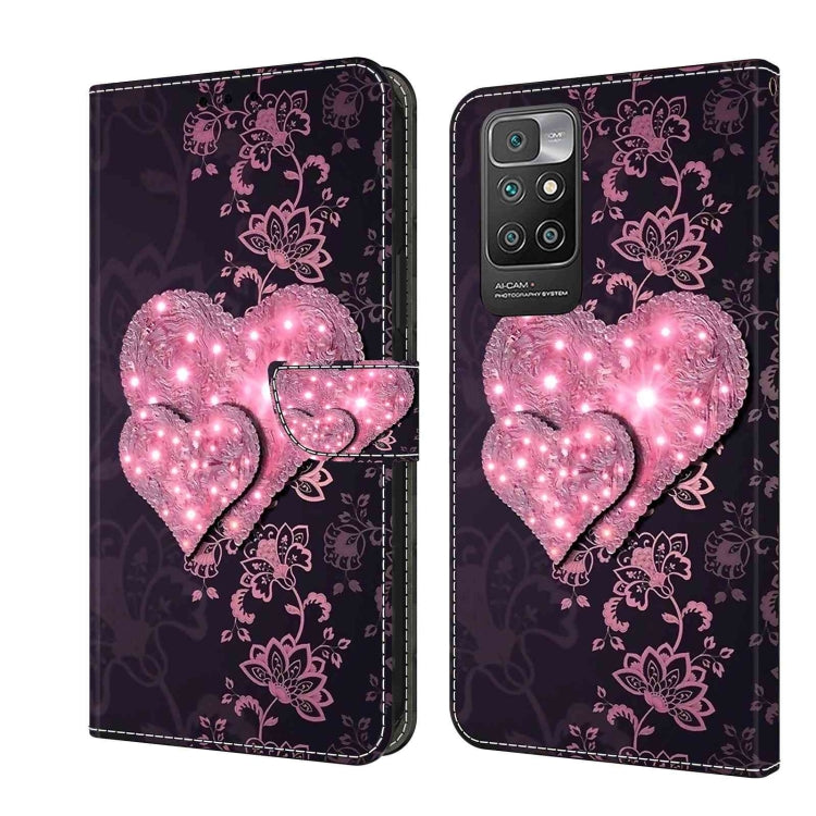 For Xiaomi Redmi 10 Crystal 3D Shockproof Protective Leather Phone Case(Lace Love) - free shipping - PMC TechLife - Order now!
