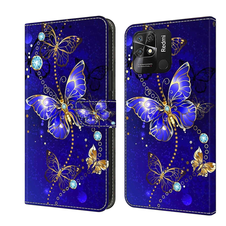 For Xiaomi Redmi 10C Crystal 3D Shockproof Protective Leather Phone Case(Diamond Butterfly) - free shipping - PMC TechLife - Order now!