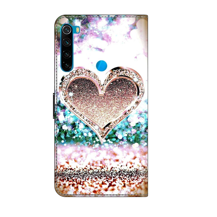 For Xiaomi Redmi Note 8 Crystal 3D Shockproof Protective Leather Phone Case(Pink Diamond Heart) - free shipping - PMC TechLife - Order now!