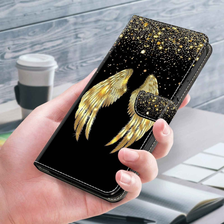 For Xiaomi Redmi Note 8 Crystal 3D Shockproof Protective Leather Phone Case(Golden Wings) - Xiaomi Cases by PMC Jewellery | Online Shopping South Africa | PMC Jewellery