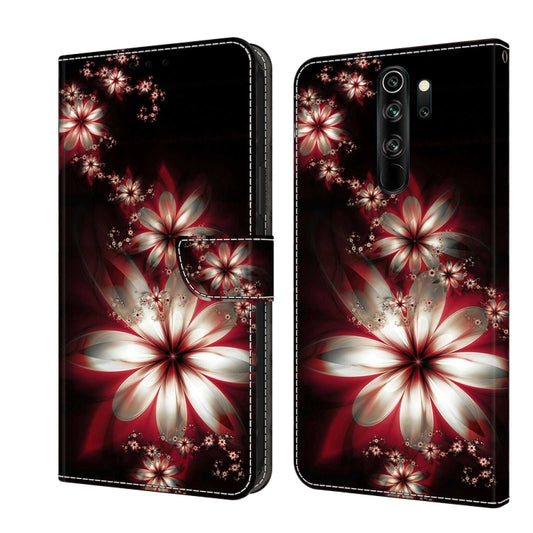 For Xiaomi Redmi Note 8 Pro Crystal 3D Shockproof Protective Leather Phone Case(Fantastic Flower) - Xiaomi Cases by PMC Jewellery | Online Shopping South Africa | PMC Jewellery