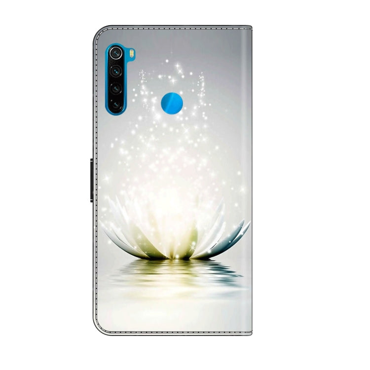 For Xiaomi Redmi Note 8T Crystal 3D Shockproof Protective Leather Phone Case(Light Lotus) - Xiaomi Cases by PMC Jewellery | Online Shopping South Africa | PMC Jewellery