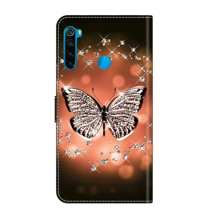 For Xiaomi Redmi Note 8T Crystal 3D Shockproof Protective Leather Phone Case(Crystal Butterfly) - Xiaomi Cases by PMC Jewellery | Online Shopping South Africa | PMC Jewellery