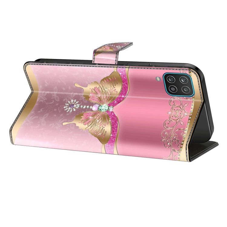 For Xiaomi Redmi Note 9 Crystal 3D Shockproof Protective Leather Phone Case(Pink Bottom Butterfly) - free shipping - PMC TechLife - Order now!