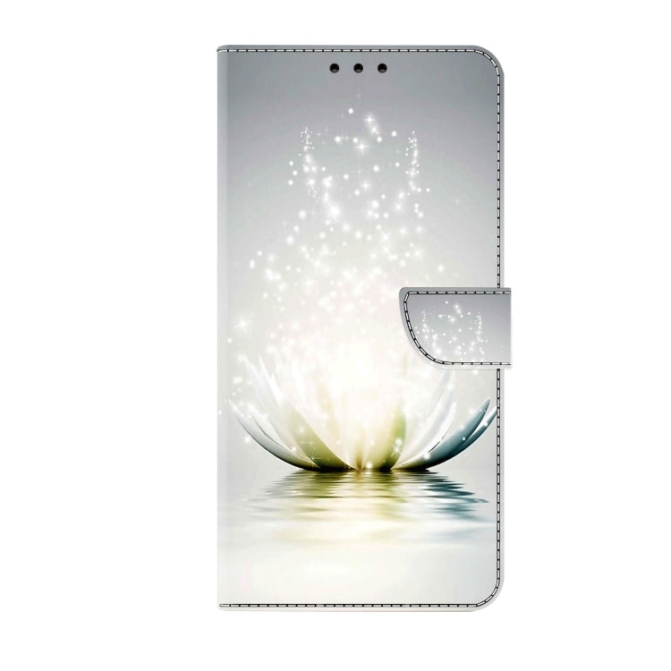 For Xiaomi Redmi Note 10 4G Crystal 3D Shockproof Protective Leather Phone Case(Light Lotus) - free shipping - PMC TechLife - Order now!