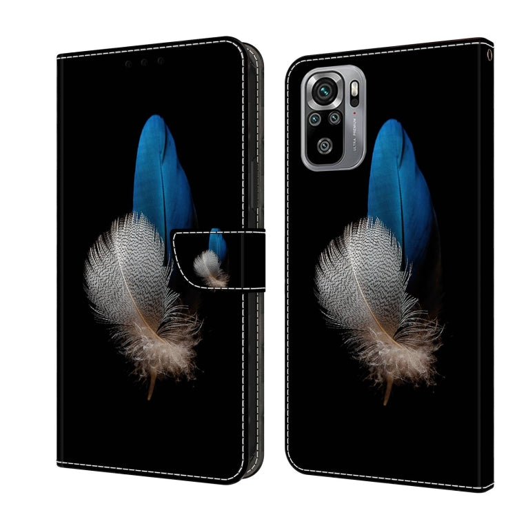 For Xiaomi Redmi Note 10 4G Crystal 3D Shockproof Protective Leather Phone Case(Two Branches) - free shipping - PMC TechLife - Order now!