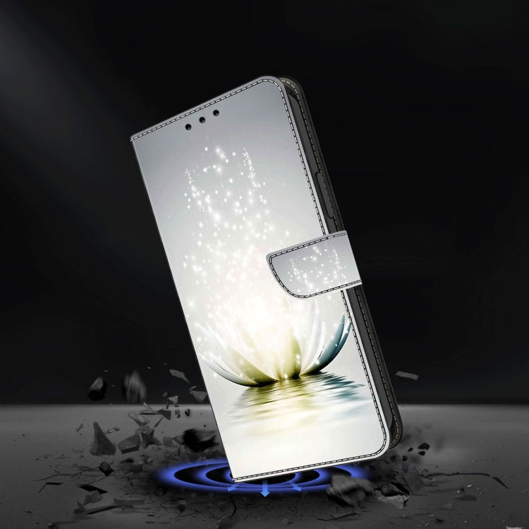 For Xiaomi Redmi Note 10 5G Crystal 3D Shockproof Protective Leather Phone Case(Light Lotus) - free shipping - PMC TechLife - Order now!