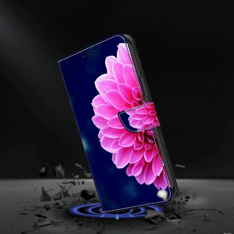 For Xiaomi Redmi Note 10 5G Crystal 3D Shockproof Protective Leather Phone Case(Pink Petals) - free shipping - PMC TechLife - Order now!