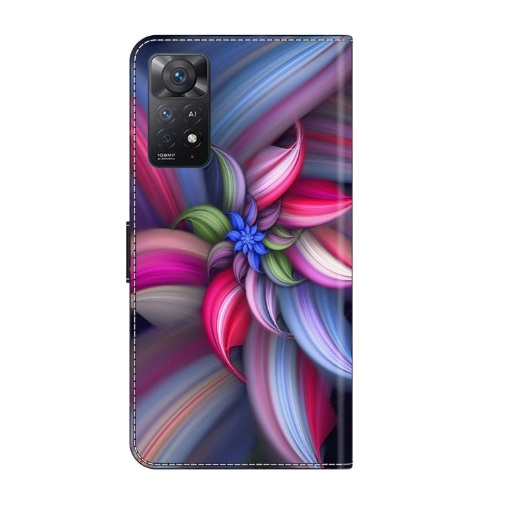 For Xiaomi Redmi Note 11 Pro 5G / 4G Global Crystal 3D Shockproof Protective Leather Phone Case(Colorful Flower) - Xiaomi Cases by PMC Jewellery | Online Shopping South Africa | PMC Jewellery