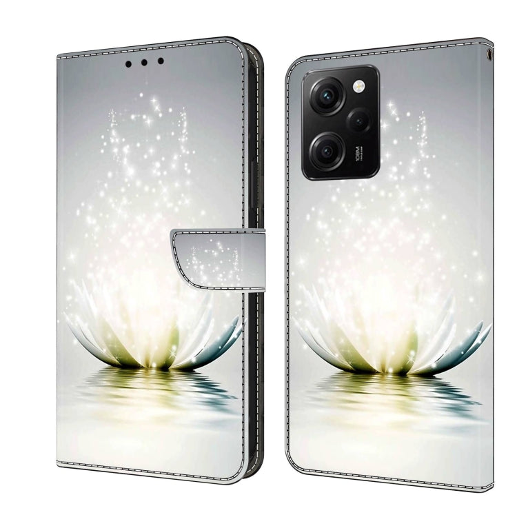 For Xiaomi Redmi Note 12 Pro Global Crystal 3D Shockproof Protective Leather Phone Case(Light Lotus) - free shipping - PMC TechLife - Order now!
