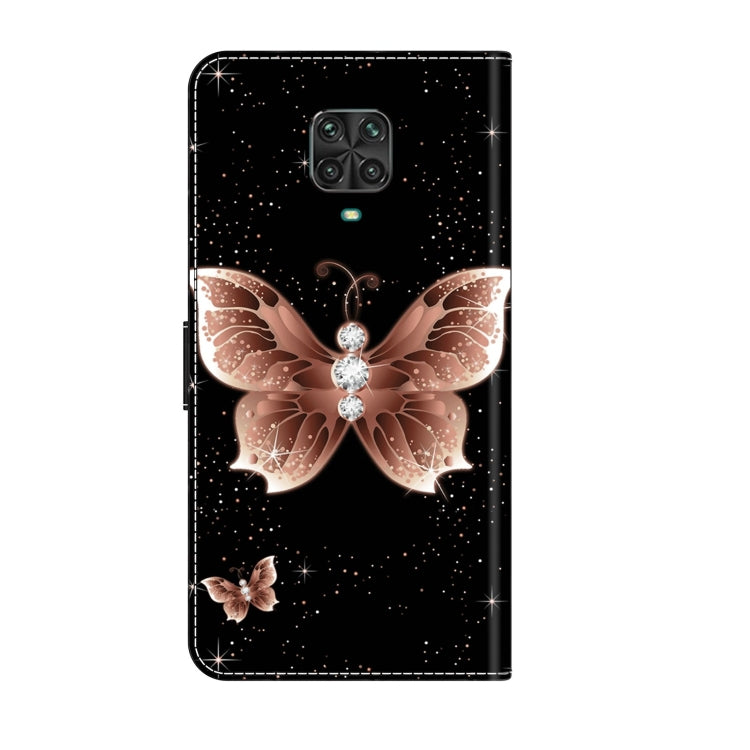 For Xiaomi Redmi Note 9 Pro Crystal 3D Shockproof Protective Leather Phone Case(Pink Diamond Butterfly) - free shipping - PMC TechLife - Order now!