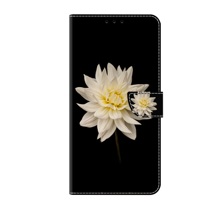 For Xiaomi Redmi Note 9 Pro Crystal 3D Shockproof Protective Leather Phone Case(White Flower) - Xiaomi Cases by PMC Jewellery | Online Shopping South Africa | PMC Jewellery