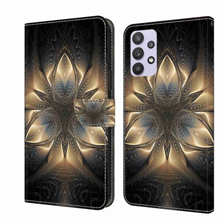 For Samsung Galaxy A32 5G Crystal 3D Shockproof Protective Leather Phone Case(Luminous Building) - free shipping - PMC TechLife - Order now!