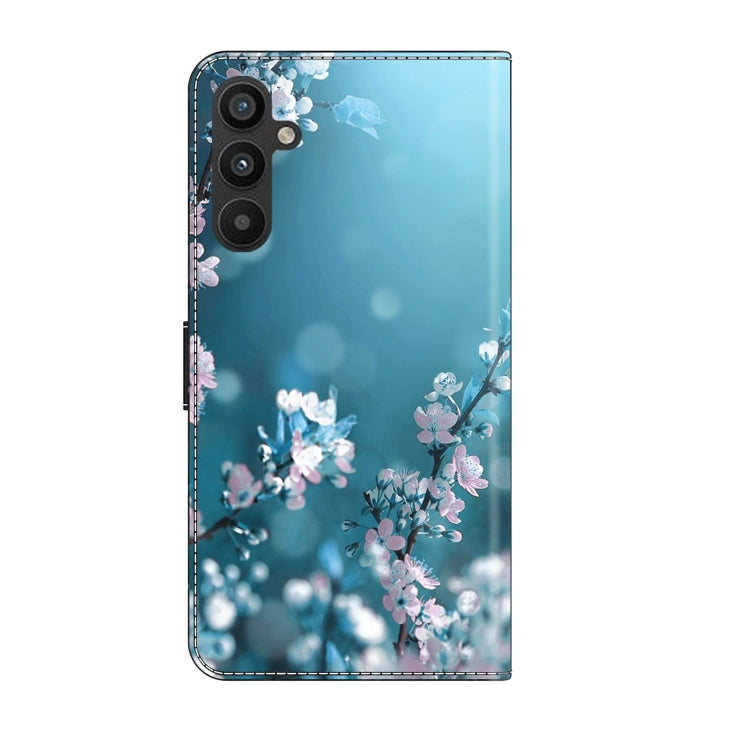 For Samsung Galaxy A34 5G Crystal 3D Shockproof Protective Leather Phone Case(Plum Flower) - free shipping - PMC TechLife - Order now!