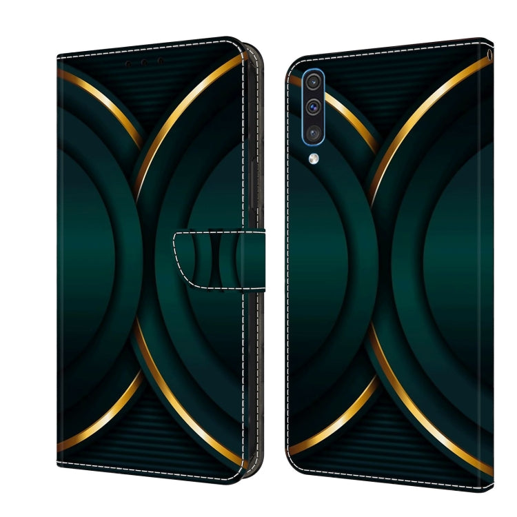 For Samsung Galaxy A50 Crystal 3D Shockproof Protective Leather Phone Case(Gold Outline) - free shipping - PMC TechLife - Order now!