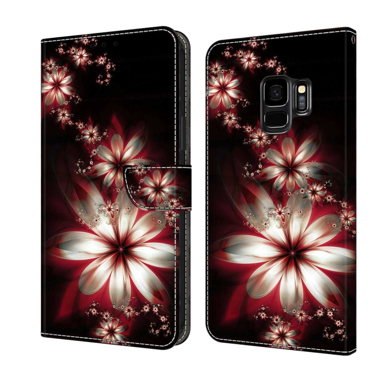 For Samsung Galaxy S9 Crystal 3D Shockproof Protective Leather Phone Case(Fantastic Flower) - free shipping - PMC TechLife - Order now!