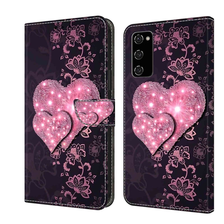 For Samsung Galaxy S20 FE Crystal 3D Shockproof Protective Leather Phone Case(Lace Love) - free shipping - PMC TechLife - Order now!