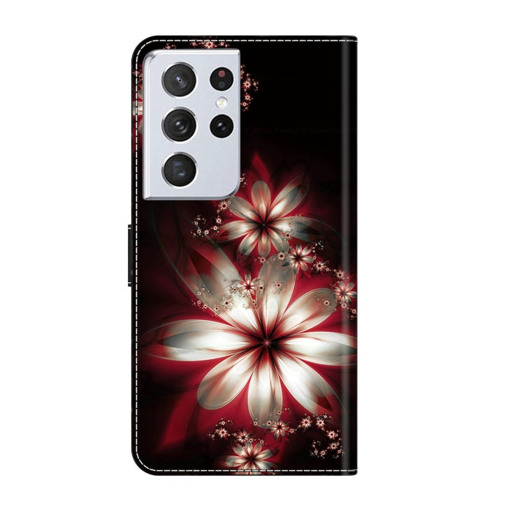 For Samsung Galaxy S21 Ultra Crystal 3D Shockproof Protective Leather Phone Case(Fantastic Flower) - free shipping - PMC TechLife - Order now!