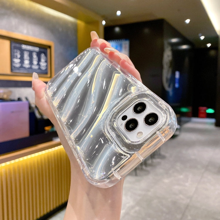For iPhone 13 Pro Max Laser Sequin Waves TPU Phone Case(Transparent) - free shipping - PMC TechLife - Order now!