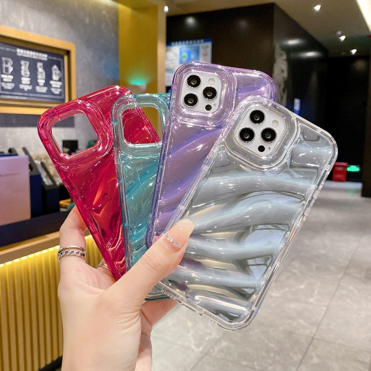 For iPhone 11 Pro Laser Sequin Waves TPU Phone Case(Blue) - free shipping - PMC TechLife - Order now!