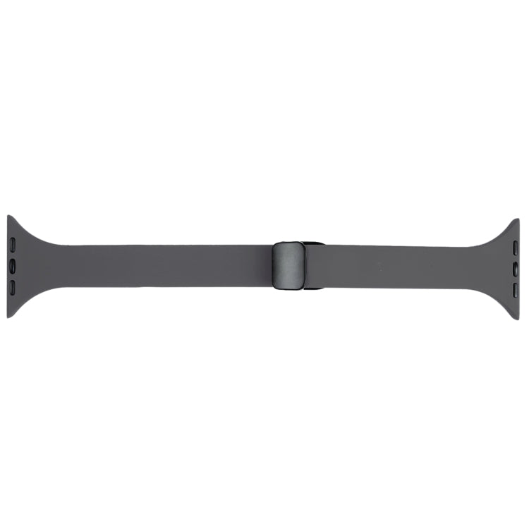 For Apple Watch SE 2022 40mm Magnetic Buckle Slim Silicone Watch Band(Starry Grey) - Watch Bands by PMC Jewellery | Online Shopping South Africa | PMC Jewellery