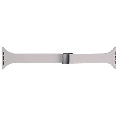 For Apple Watch 7 41mm Magnetic Buckle Slim Silicone Watch Band(Rock Grey) - Watch Bands by PMC Jewellery | Online Shopping South Africa | PMC Jewellery