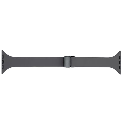 For Apple Watch 7 45mm Magnetic Buckle Slim Silicone Watch Band(Starry Grey) - Watch Bands by PMC Jewellery | Online Shopping South Africa | PMC Jewellery