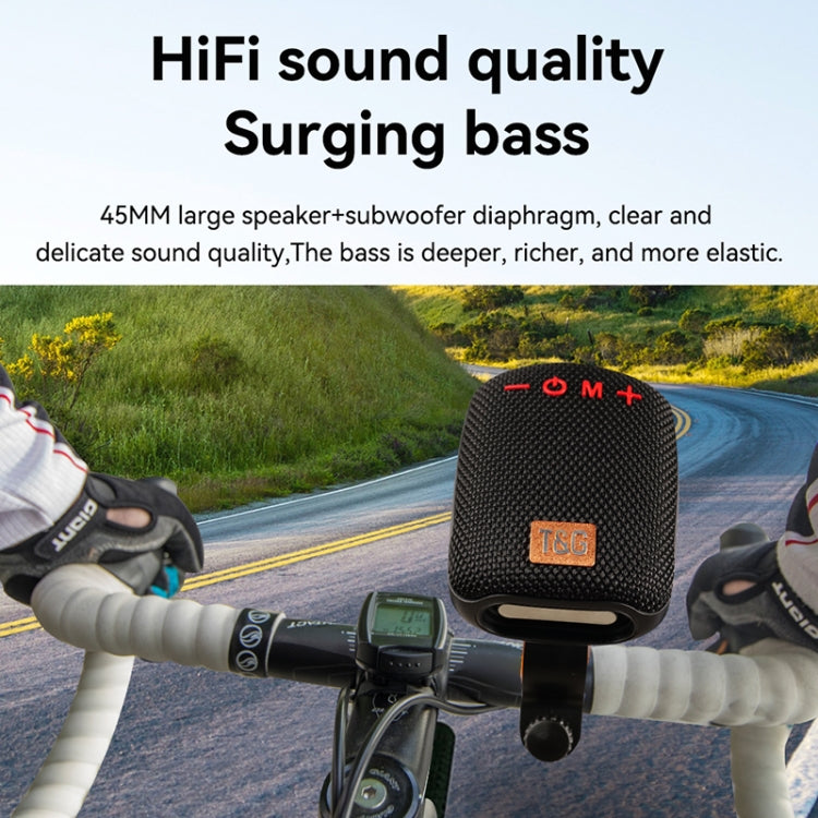 T&G TG-392 Outdoor Bicycle TWS Wireless Bluetooth IPX5 Waterproof Speaker(Grey) - Waterproof Speaker by T&G | Online Shopping South Africa | PMC TechLife