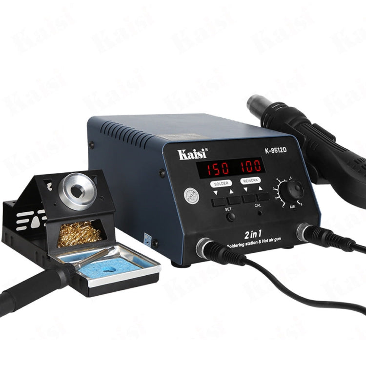 Kaisi 8512D 2 in 1 Smart Digital Display Hot Air Gun Soldering Iron Rework Station, Plug:US - Soldering Iron Set by Kaisi | Online Shopping South Africa | PMC Jewellery | Buy Now Pay Later Mobicred