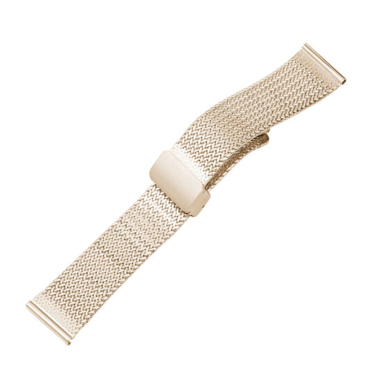 For Apple Watch 7 45mm Magnetic Buckle Herringbone Mesh Metal Watch Band(Starlight) - Watch Bands by PMC Jewellery | Online Shopping South Africa | PMC Jewellery