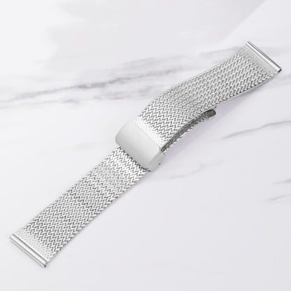 For Apple Watch 6 40mm Magnetic Buckle Herringbone Mesh Metal Watch Band(Pink) - Watch Bands by PMC Jewellery | Online Shopping South Africa | PMC Jewellery