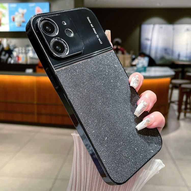 For iPhone 11 Metallic Glitter Powder Shockproof Phone Case(Black) - iPhone 11 Cases by PMC Jewellery | Online Shopping South Africa | PMC Jewellery