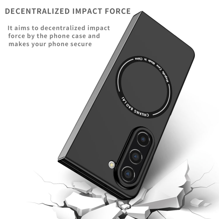 For Samsung Galaxy Z Fold5 Magsafe Magnetic Folding PC Phone Case(Black) - free shipping - PMC TechLife - Order now!