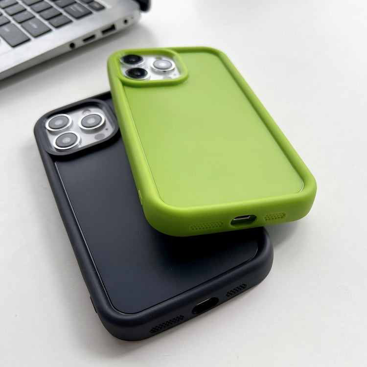 For iPhone 11 Pro Max Shockproof Frame Frosted TPU Phone Case(Green) - iPhone 11 Pro Max Cases by PMC Jewellery | Online Shopping South Africa | PMC Jewellery