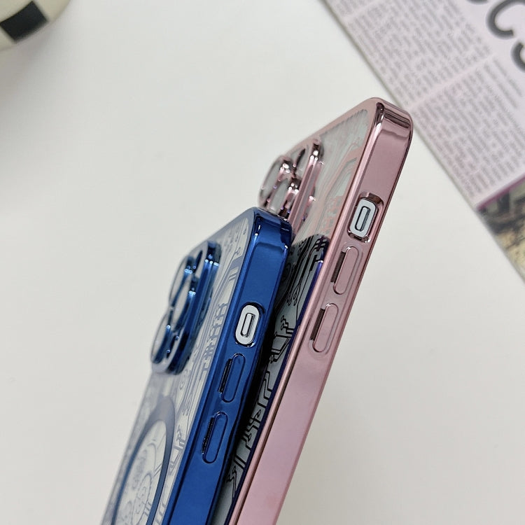 For iPhone 14 Pro Electroplated Circuit Board Pattern MagSafe Phone Case(Purple) - free shipping - PMC TechLife - Order now!