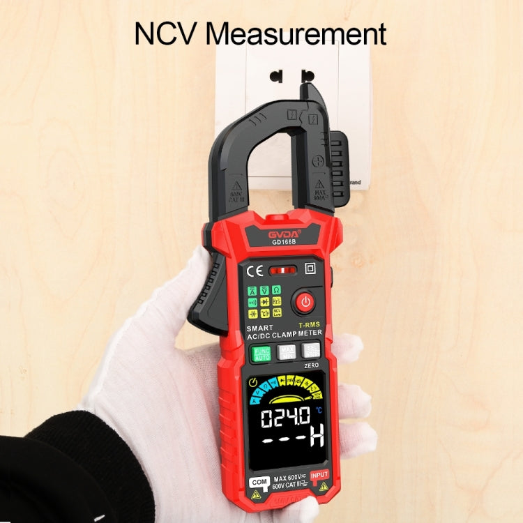 GVDA GD166A Digital Clamp Type Multifunction Intelligent Anti-burn Multimeter - Digital Multimeter by GVDA | Online Shopping South Africa | PMC TechLife | Buy Now Pay Later Mobicred