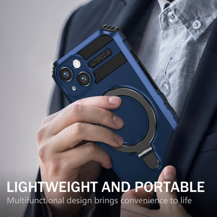 For iPhone 13 MagSafe Magnetic Holder Phone Case(Blue) - free shipping - PMC TechLife - Order now!