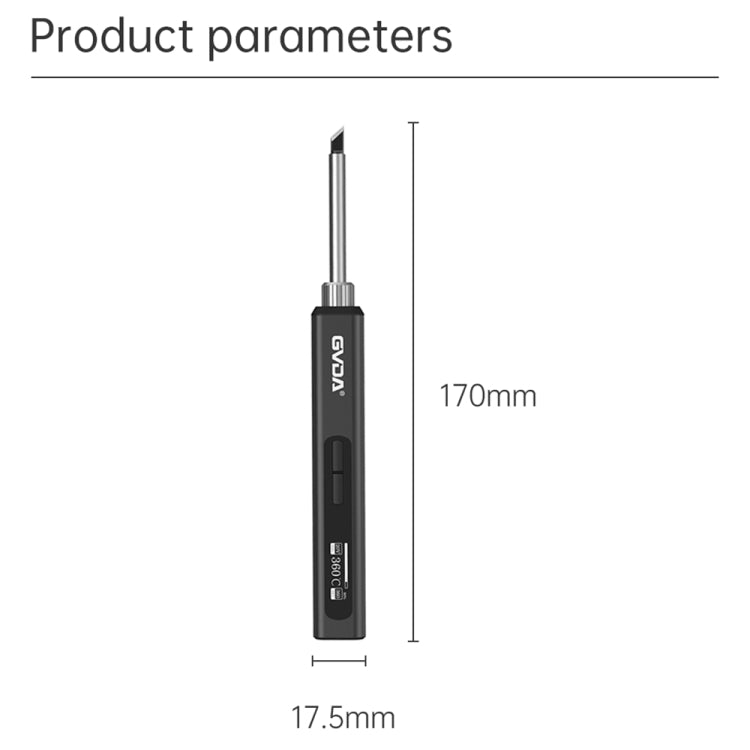 GVDA GD300 Intelligent Internal Heating Digital Display Constant Temperature Maintenance Electric Soldering Iron with 4 Tips - Electric Soldering Iron by GVDA | Online Shopping South Africa | PMC Jewellery | Buy Now Pay Later Mobicred