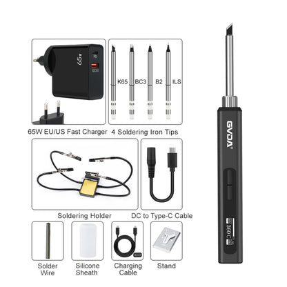 GVDA GD300 Intelligent Internal Heating Digital Display Constant Temperature Maintenance Electric Soldering Iron with 65W Charger+4 Tips+Stand Set - Electric Soldering Iron by GVDA | Online Shopping South Africa | PMC Jewellery | Buy Now Pay Later Mobicred