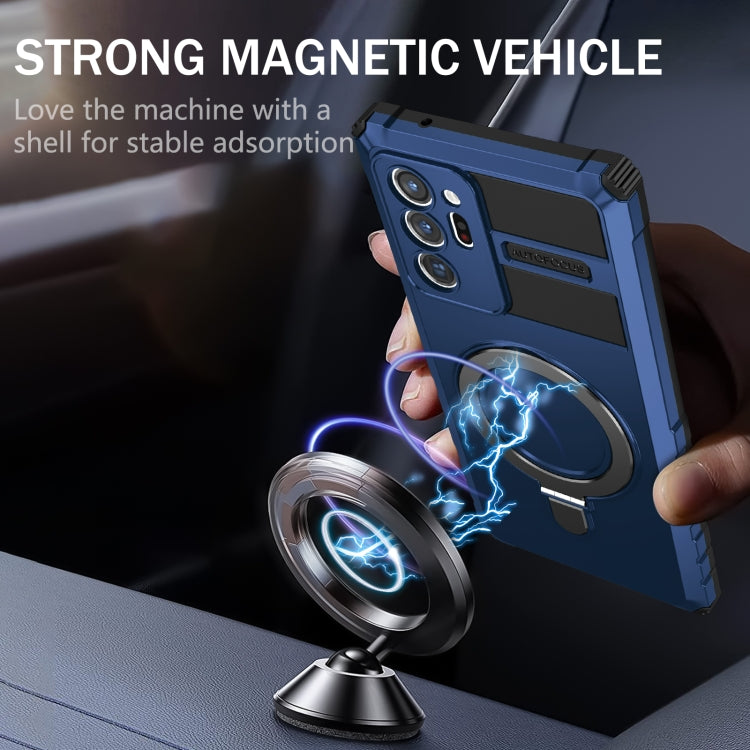 For Samsung Galaxy Note20 Ultra MagSafe Magnetic Holder Phone Case(Blue) - free shipping - PMC TechLife - Order now!